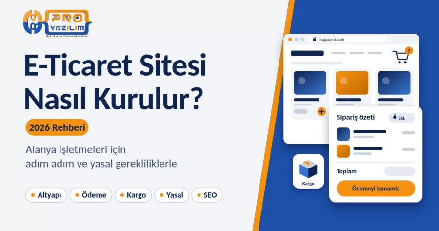 E-Ticaret Sitesi Nasıl Kurulur? Alanya İşletmeleri İçin 2026 Adım Adım Rehber