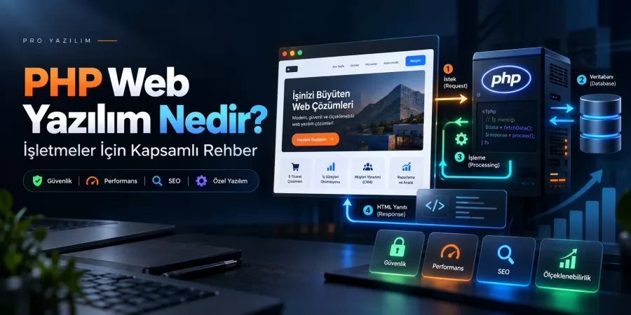 PHP Web Yazılım Nedir? İşletmeler İçin Kapsamlı Rehber