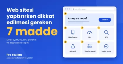 Web Sitesi Yaptırırken Dikkat Edilmesi Gereken 7 Madde