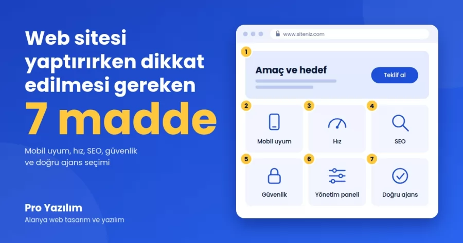 Web Sitesi Yaptırırken Dikkat Edilmesi Gereken 7 Madde