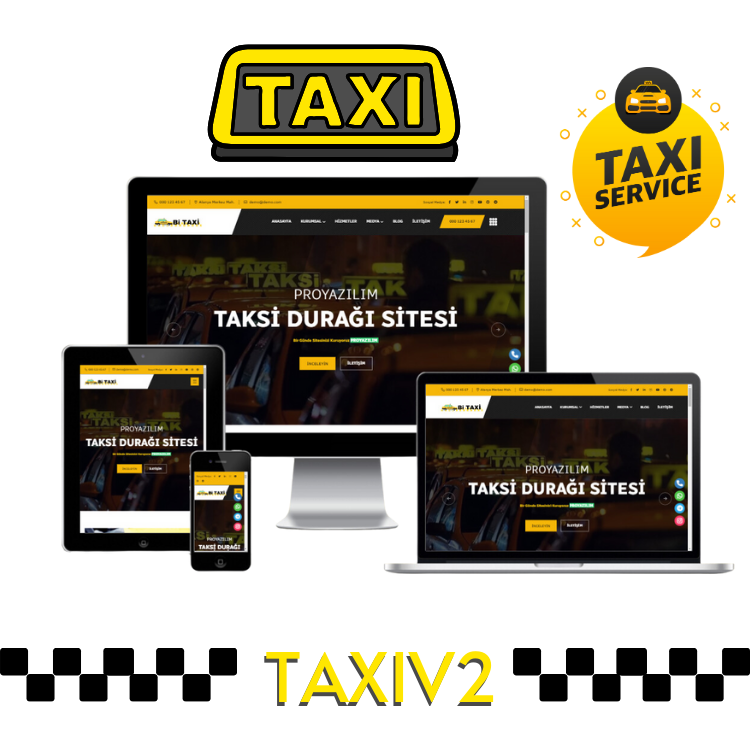 Taksi Durakları için web site Yazılımımız