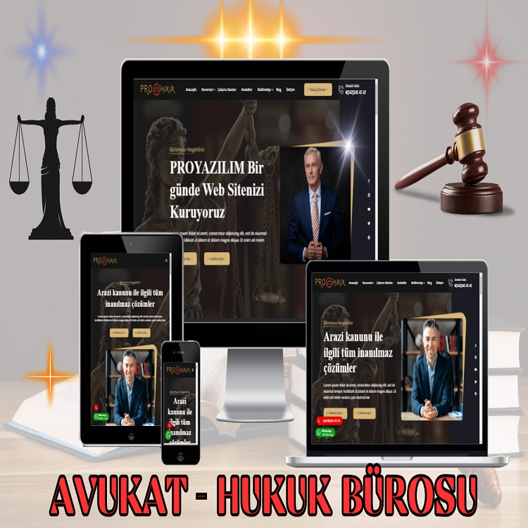 Avukat Hukuk Büroları web Yazılımımız