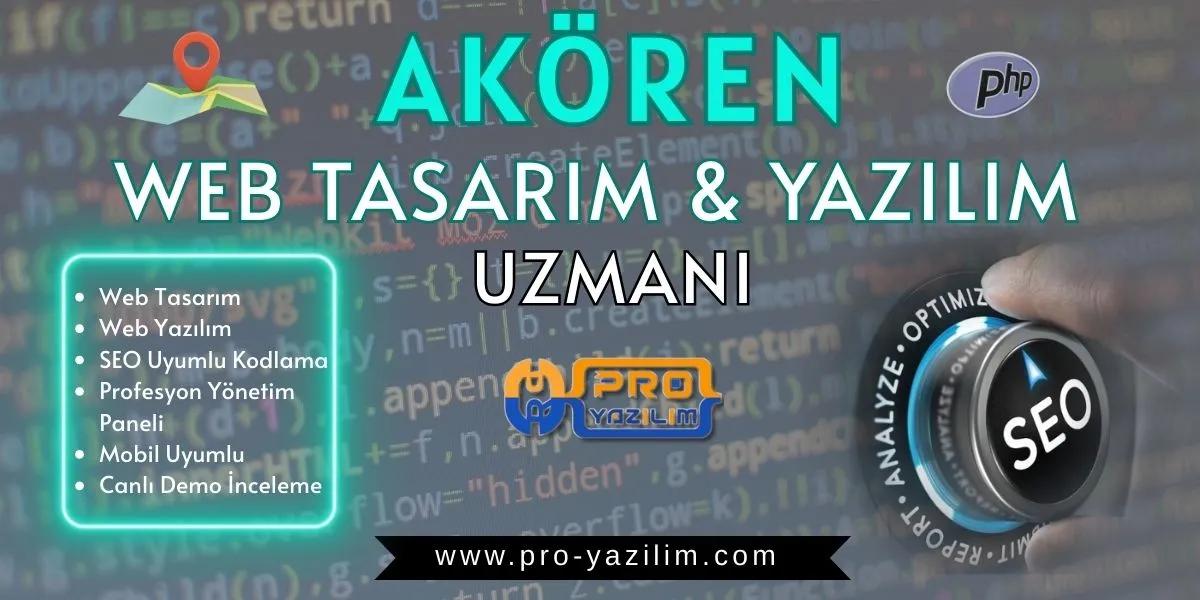 Akören web tasarım yazılım