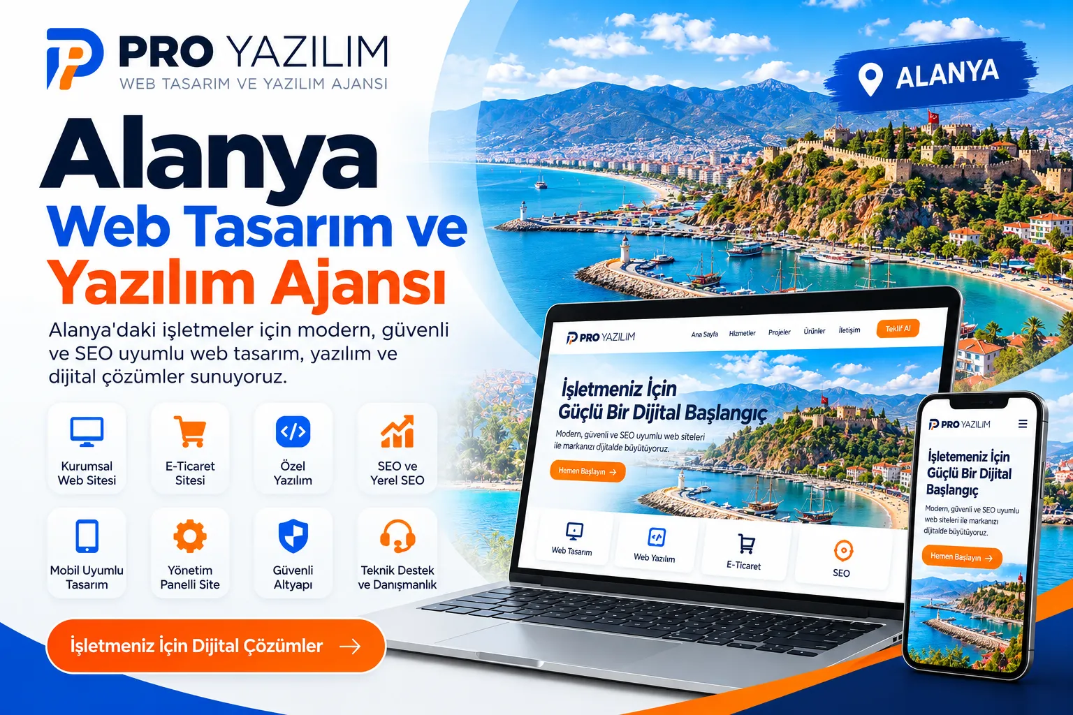 Alanya Yazılım Şirketi: İşletmelere Özel Web Yazılım Çözümleri