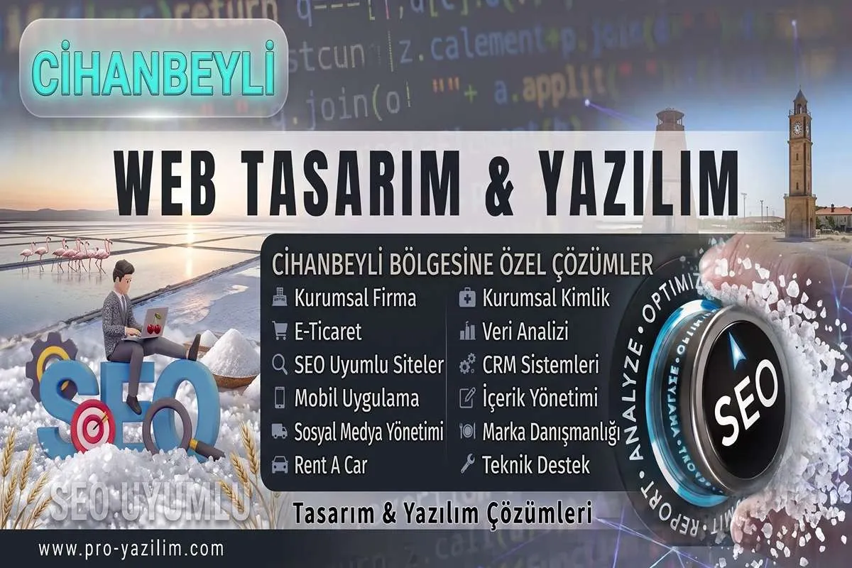 Cihanbeyli web tasarım yazılım