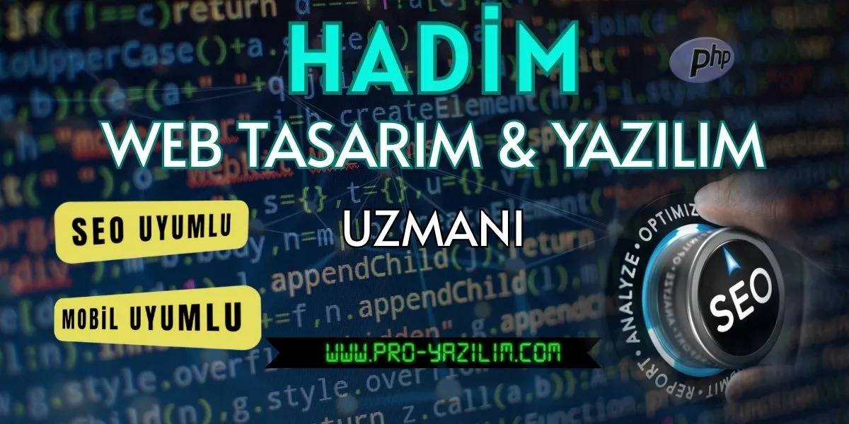 Hadim web tasarım yazılım