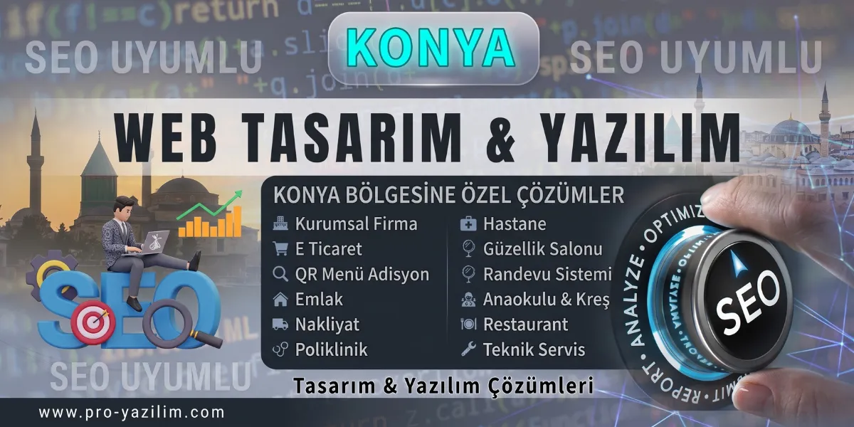 Konya web tasarım yazılım