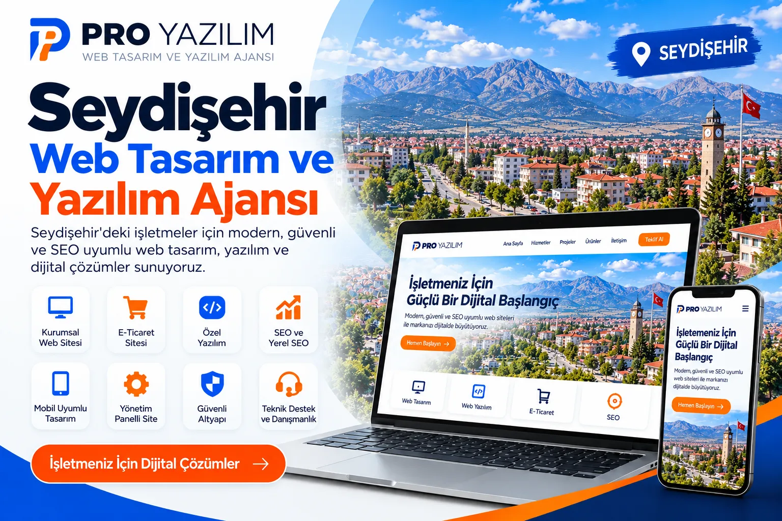 Seydişehir Web Tasarım ve Yazılım Şirketi | PROYAZILIM